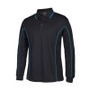 Long Sleeve Piping Polo Shirts Angle